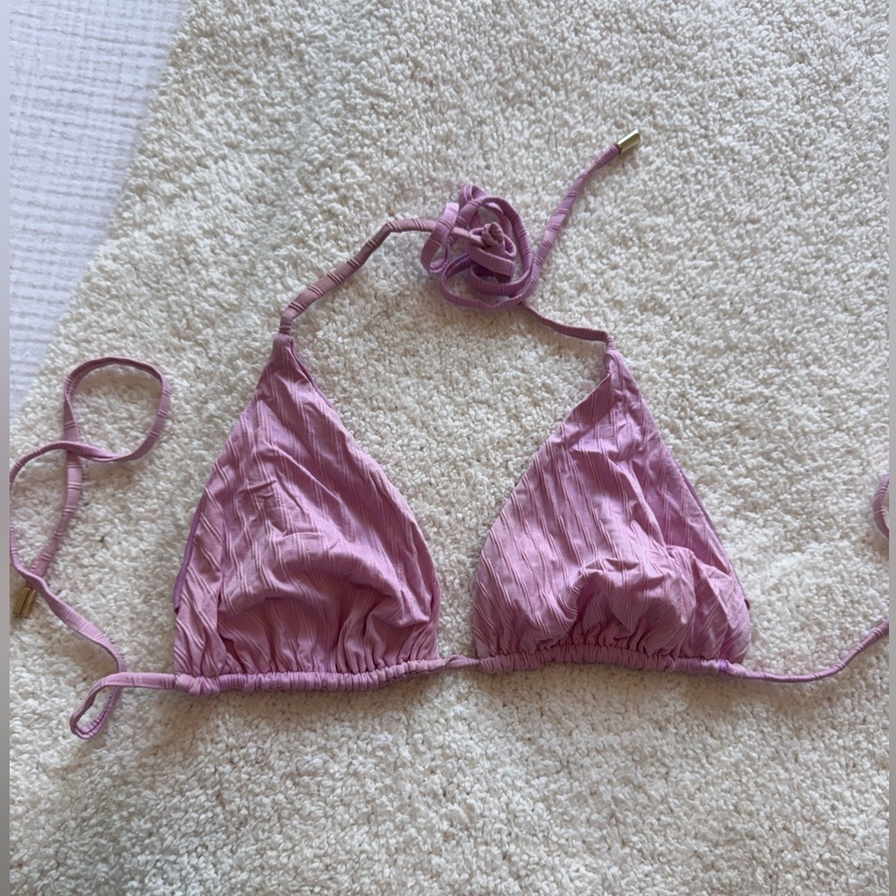 MONDAY SWIMWEAR Palma top in baby pink size V